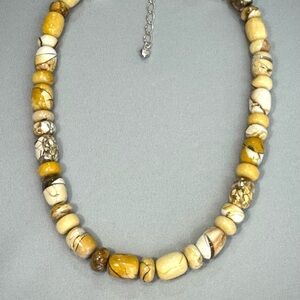 Mine Finds by Jay King Brecciated Mookaite Neutral Stone Necklace